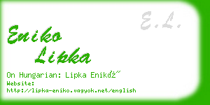 eniko lipka business card